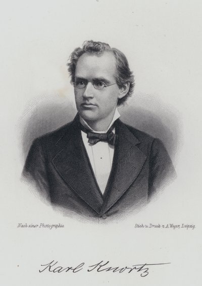 Karl Knortz, tysk-amerikansk författare (gravyr) av German School