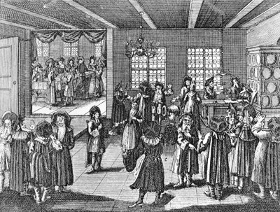Ketubah av Georg Puschner från Kirchners judiska ceremoni, 1726 av German School