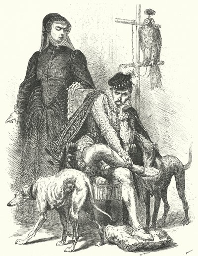 Kung Karl IX av Frankrike och hans mor, Catherine de