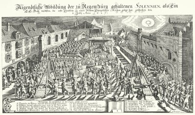 Nedläggning av grundstenar till en ny protestantisk kyrka i Regensburg av German School