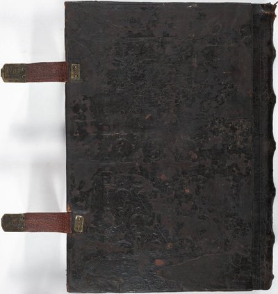 Lewis E 161, Missal, bakre omslag, Franconia, möjligen Forchheim, Tyskland av German School
