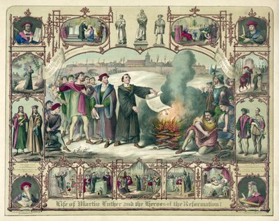 Martin Luthers liv och reformationens hjältar!, pub. 1874. av German School