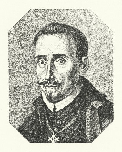 Lope de Vega, spansk poet och dramatiker (gravyr) av German School