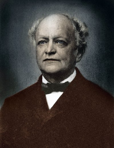 Ludwig Koechel (färg litho) av German School