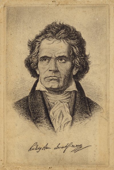 Ludwig van Beethoven, tysk kompositör och pianist (1770-1827) av German School