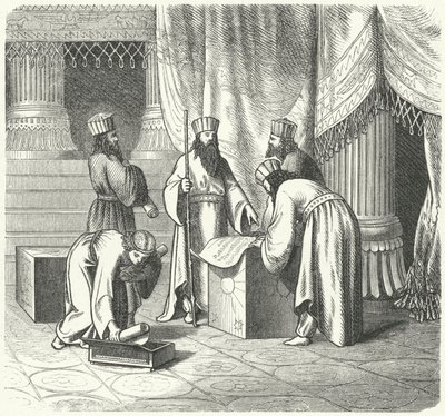 Magi, persiska zoroastriska präster (gravyr) av German School