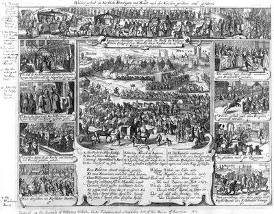 Bröllopsfirande av Wolfgang Wilhelm, Pfalzgreve av Neuburg och Magdelene av Bayern 1613 av German School