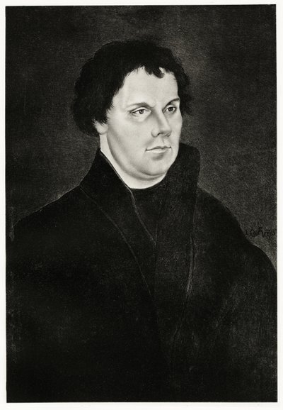 Martin Luther, 1884-90 (fototyp) av German School
