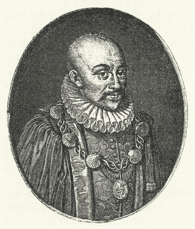 Michel de Montaigne, fransk filosof (gravyr) av German School