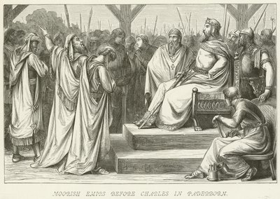 Moriska emirer före Charles i Paderborn av German School