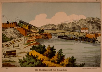 Munchenstein järnvägskatastrof den 14 juni 1891, publicerad av C. Burckhardts Nachf., Wissembourg, 1891 av German School