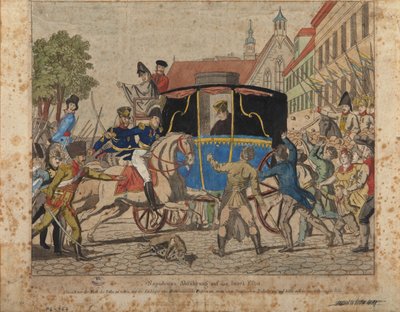 Napoleons exil till ön Elba av German School