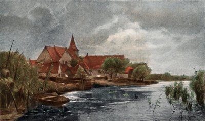 Nieuwkerk (fotogravyr i färg) av German School