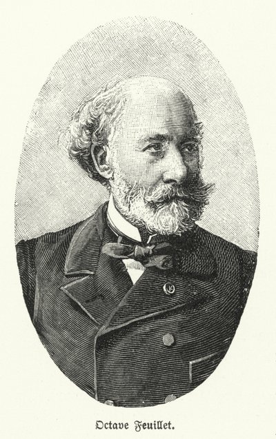 Octave Feuillet, fransk romanförfattare och dramatiker (litho) av German School