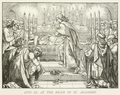 Otto III vid St Adalberts grav av German School