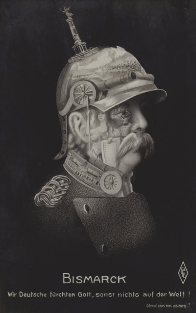 Otto von Bismarck, tysk statsman (s/v foto) av German School
