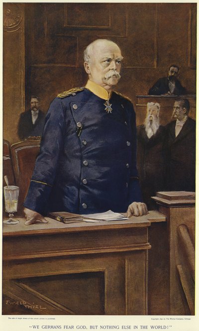 Otto von Bismarck under ett tal till riksdagen av German School