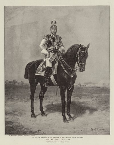 Vår kejserliga besökare (litho) av German School