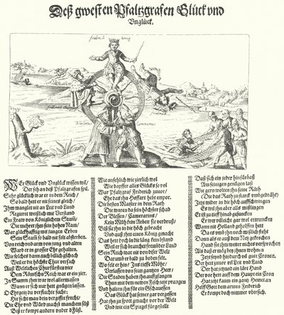 Broschyr som hånar vinterkungen, Fredrik I av Böhmen, 1621 av German School