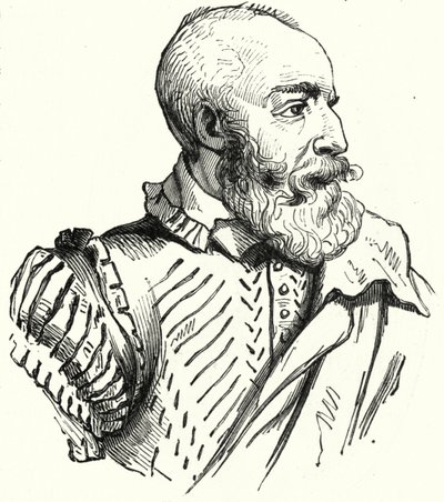 Petrus Ramus, fransk humanist och logiker dödad i massakern på St Bartolomeusdagen (gravyr) av German School