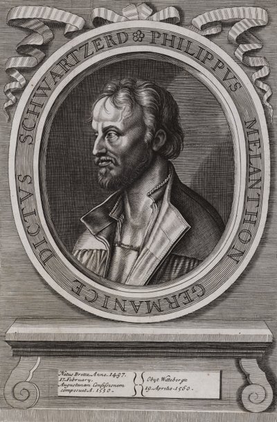 Philipp Melanchthon, tysk teolog från den protestantiska reformationen av German School