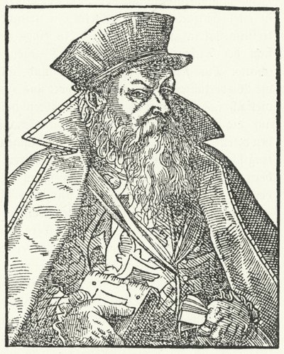 Philipp Nikodemus Frischlin, tysk dramatiker (gravyr) av German School
