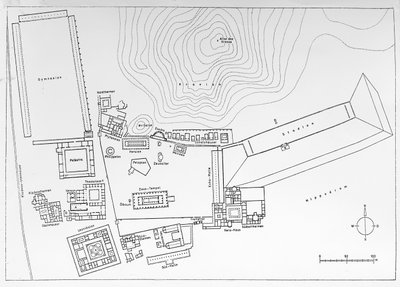 Plan av Olympia, Grekland av German School