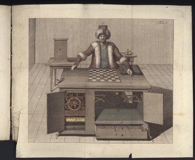 Plåt I från, Om herr von Kempelens schackspelare och hans replik, Leipzig och Dresden: Joh. Gottl. Broadhead, 1789 av German School