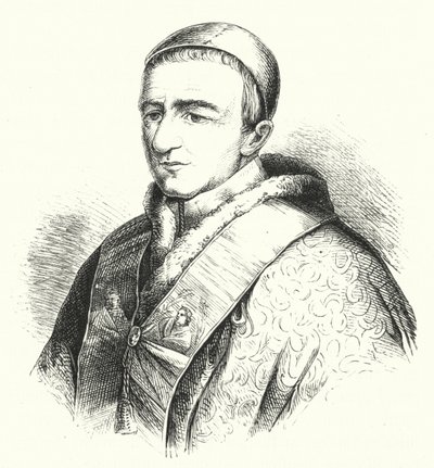 Påve Gregorius XVI (gravyr) av German School