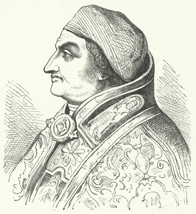 Påve Pius II (gravyr) av German School