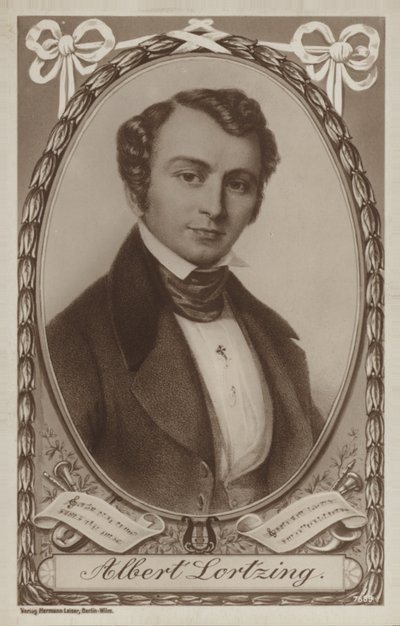Porträtt av Albert Lortzing av German School