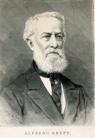 Porträtt av Alfred KRUPP (1812-1887), tysk stålindustriman av German School