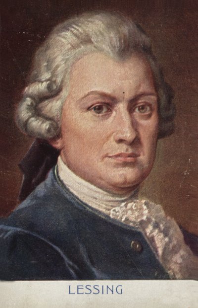 Porträtt av Gotthold Ephraim Lessing av German School