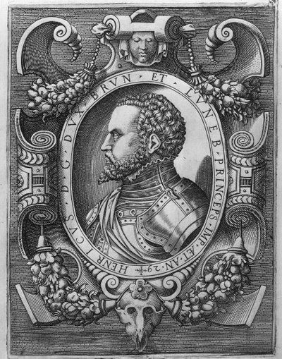 Porträtt av Henrik den yngre (1489-1568), hertig av Brunswick och Luneburg, 1529 av German School