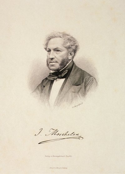 Porträtt av Ignaz Moscheles (1794-1870) av German School