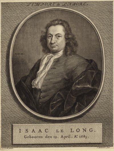 Porträtt av Isaac le Long av German School