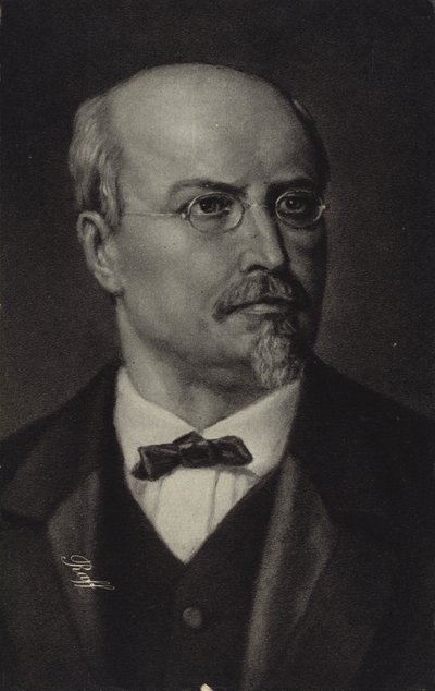 Porträtt av Joachim Raff av German School