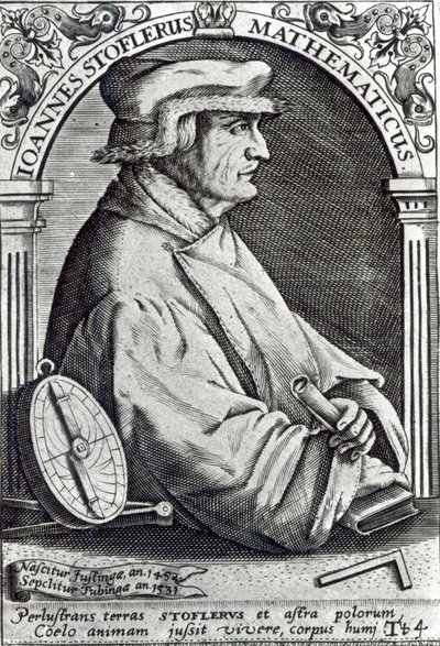 Porträtt av Johannes Stoffler av German School