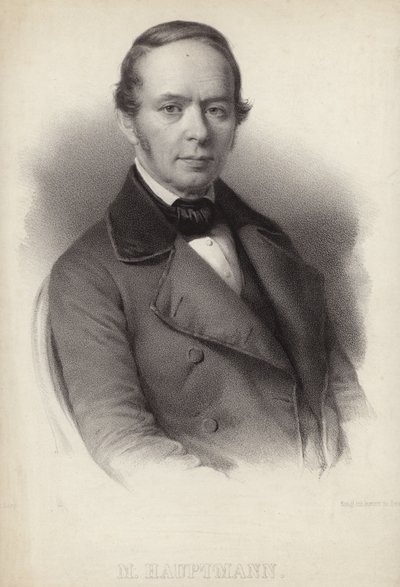 Porträtt av Moritz Hauptmann av German School