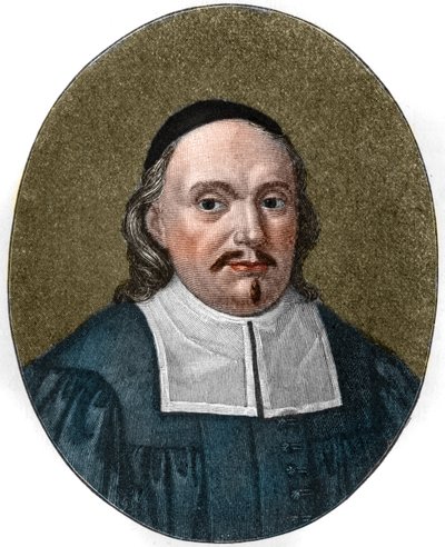 Porträtt av Paul Gerhardt av German School