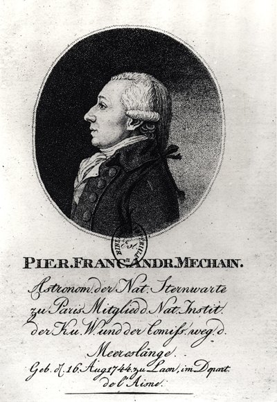 Porträtt av Pierre Mechain (1744-1804) av German School