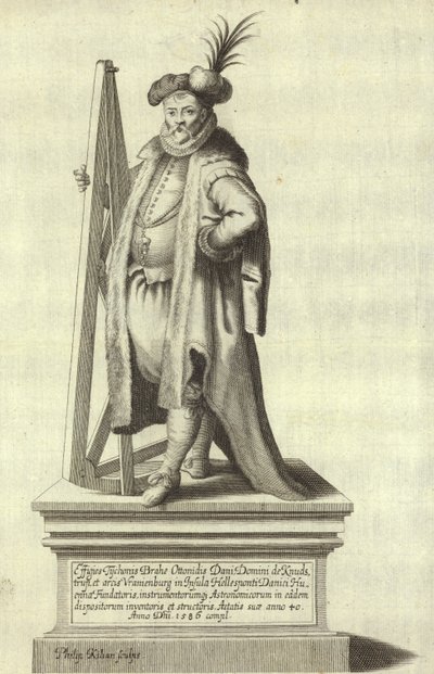 Porträtt av Tycho Brahe av German School