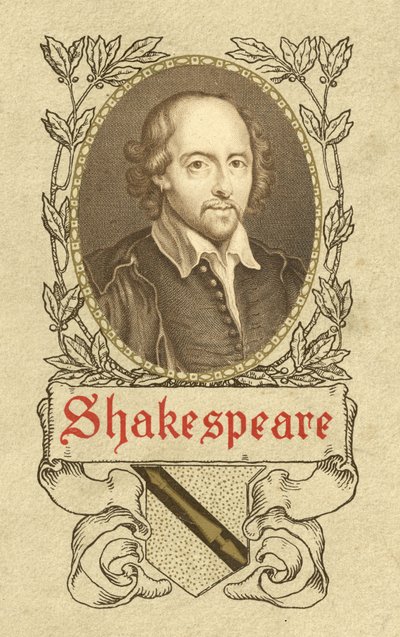 Porträtt av William Shakespeare. av German School