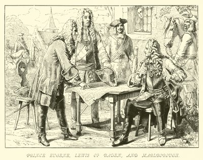 Prins Eugene, Lewis av Baden och Marlborough av German School