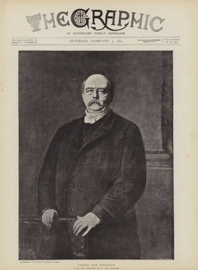 Prins Von Bismarck (litho) av German School