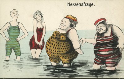 Frågor om hjärtat (färg litho) av German School