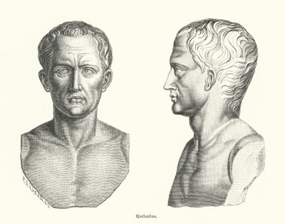 Quintus Hortensius, romersk politiker och talare (gravyr) av German School