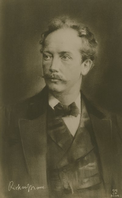 Richard Strauss, tysk kompositör (gravyr) av German School