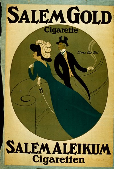 Salem Gold Cigarett Annons av German School
