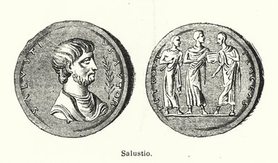 Sallust, romersk historiker och politiker (litho) av German School